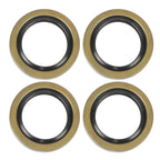 Set of 4 Galvanized Trailer Hub Kits for 3500 lbs (Fits 5 on 4.5")