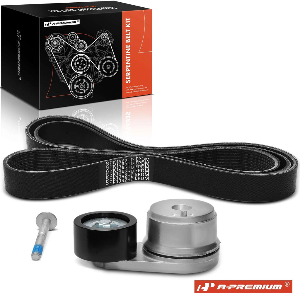 2X Serpentine Belt Drive Component Kit for Ford LLA9000 
