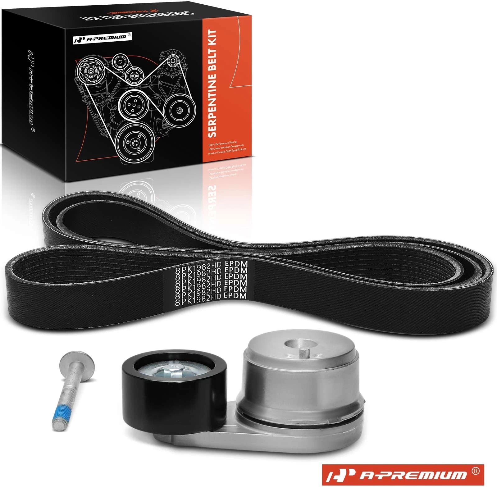 2X Serpentine Belt Drive Component Kit for Ford LLA9000 