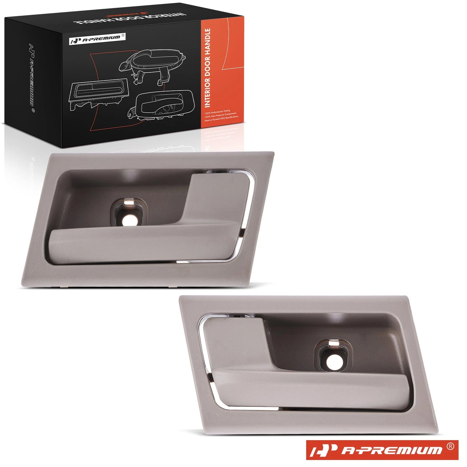 2X Front/Rear Stone Interior Door Handle for Ford Crown Victoria (2006–2011)