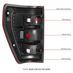Right Side Tail Light for Ford F-150 (2021–2023) OE Style Chrome Housing Red Lens