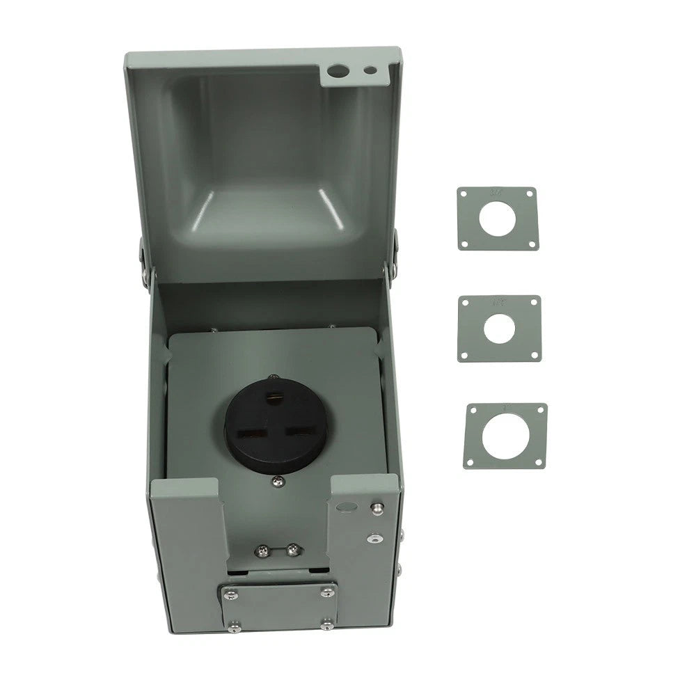 30 Amp 250 Volt Welding Power Outlet Box NEMA 6-30R