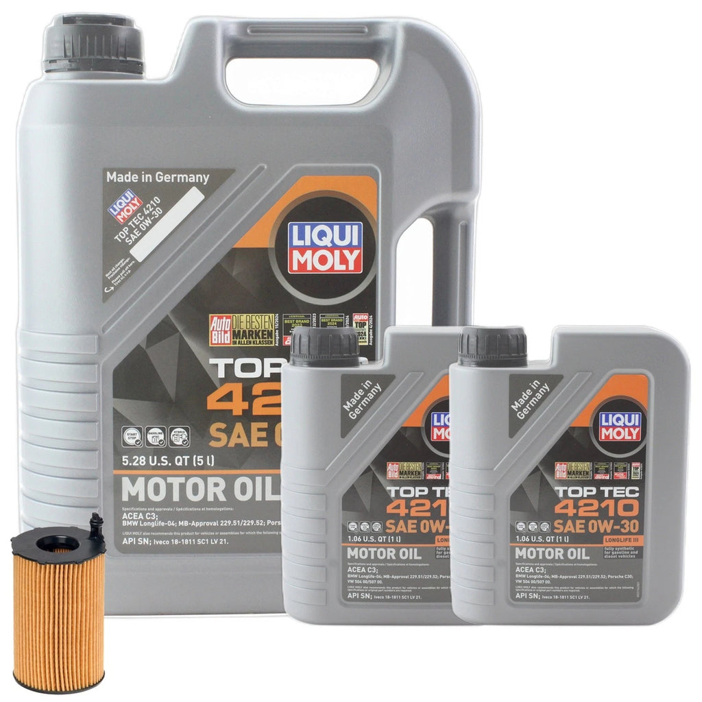 7L Engine Oil Change Kit for Audi A6 A7 Quattro Q5 (2012–2020) - TopTec 4210 0W30