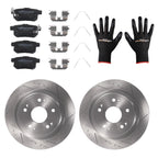 Set of 2 Rear Brake Rotors + Ceramic Brake Pads for Acura TSX (2009–2014) S31479 D1336