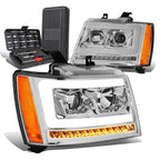 LED Tube Chasing Projector Headlight Lamps for Tahoe Suburban (2007–2014)