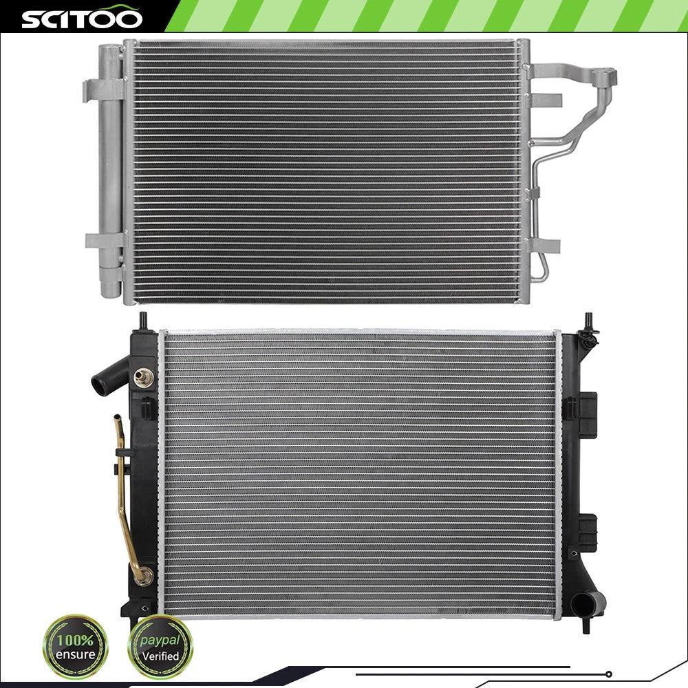 Radiator and A/C Condenser Kit for Hyundai Elantra Hatchback (2011–2012)