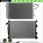 Radiator and A/C Condenser Kit for Hyundai Elantra Hatchback (2011–2012)