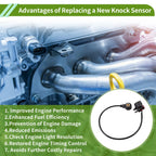 1 Pc Ignition Knock Detonation Sensor No.BE8Z12A699B for Ford Escape (2017–2019)