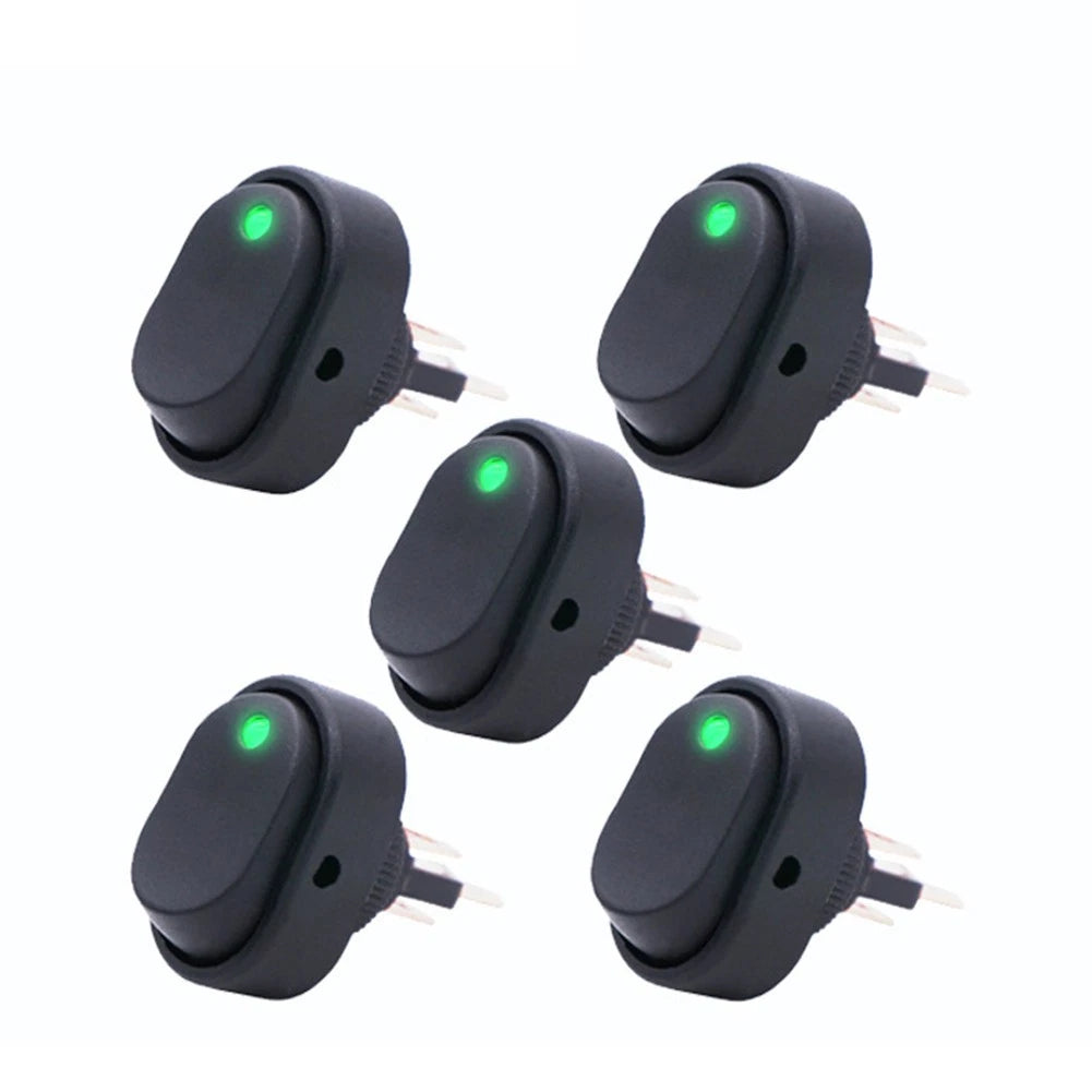10X ASW-20D Rocker Switch 30A 12V LED for Car Boat Applications