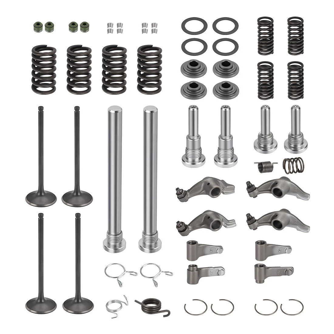 Intake & Exhaust Valves & Rocker Arm Rebuild Kit for Honda TRX400EX (2000–2009)