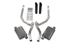 2.5" Dual Exhaust Kit for GM G Body (1978–1988) - 2 Chamber, Rear Exit, Black Tip