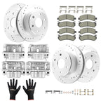 Front Rear Brake Rotors Calipers Pads for Chevrolet Avalanche 1500 (2002–2006)