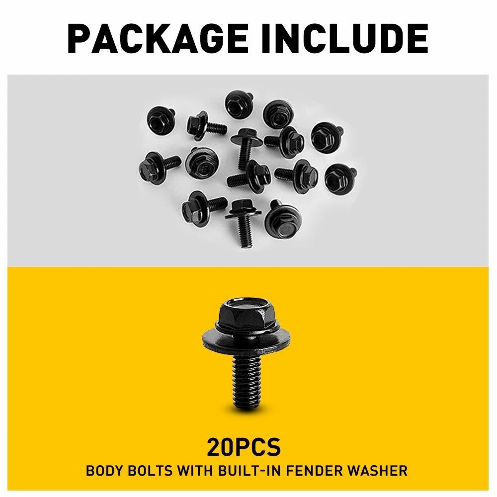 Set of 20 Body Bolts for Make Model