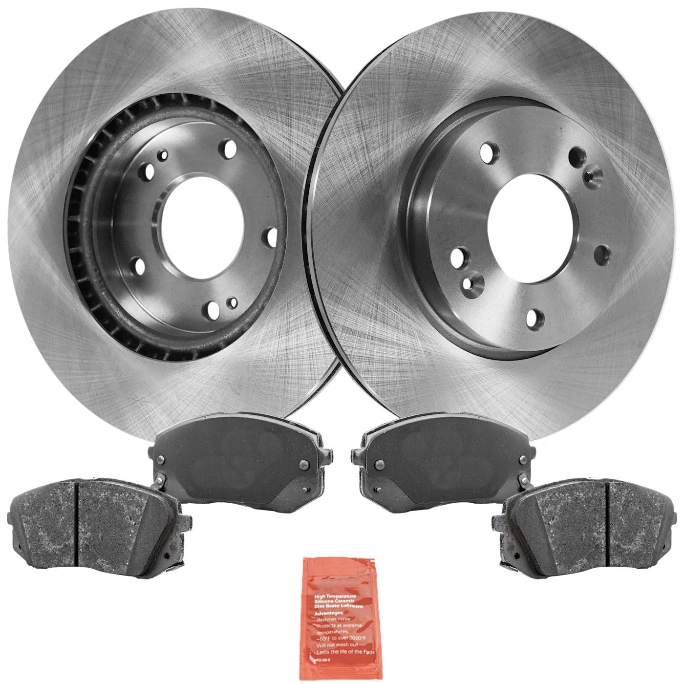 Front Brake Disc Rotors and Pads Kit for Kia Seltos, Hyundai Kona, Soul (2017–2018)