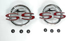 Rear Quarter Panel Emblems Chrome for 1962 Chevy Impala SS