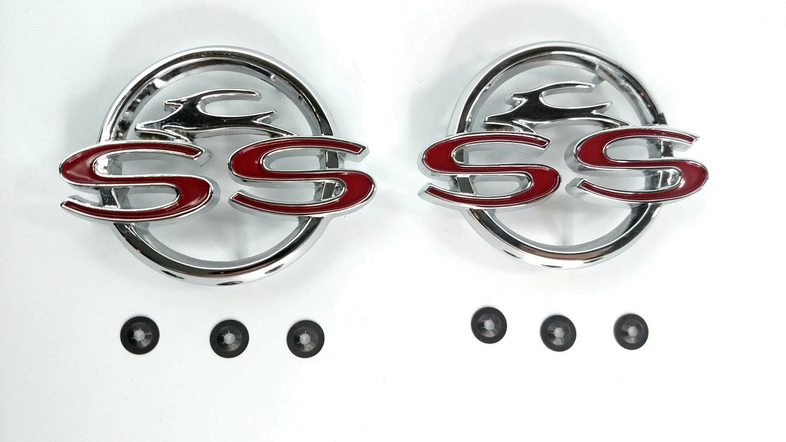 Rear Quarter Panel Emblems Chrome for 1962 Chevy Impala SS