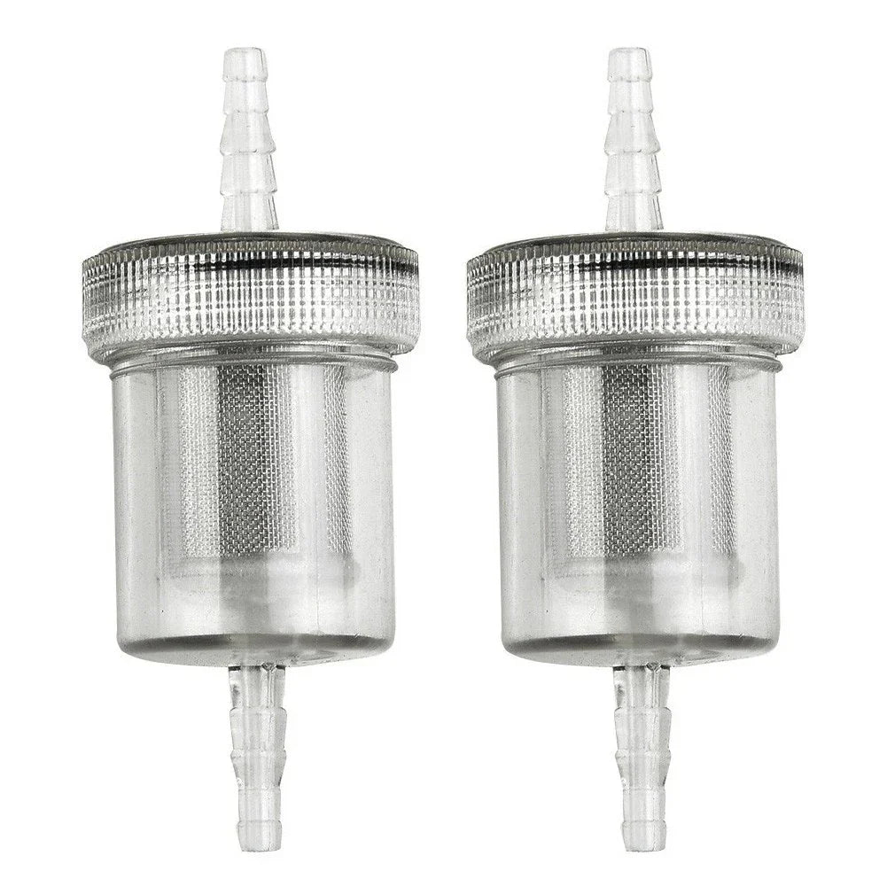 2 x Transparent Diesel Filter Fuel Kit Plastic Air Heater for Camper RV