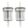 2 x Transparent Diesel Filter Fuel Kit Plastic Air Heater for Camper RV
