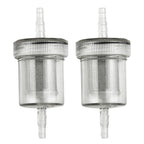 2 x Transparent Diesel Filter Fuel Kit Plastic Air Heater for Camper RV