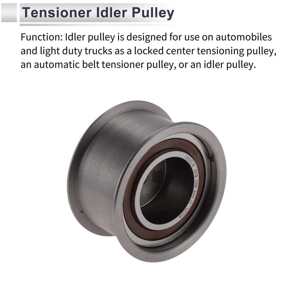 Drive Belt Idler Pulley for Audi A4 (1996–2005) No. 078109244H Steel