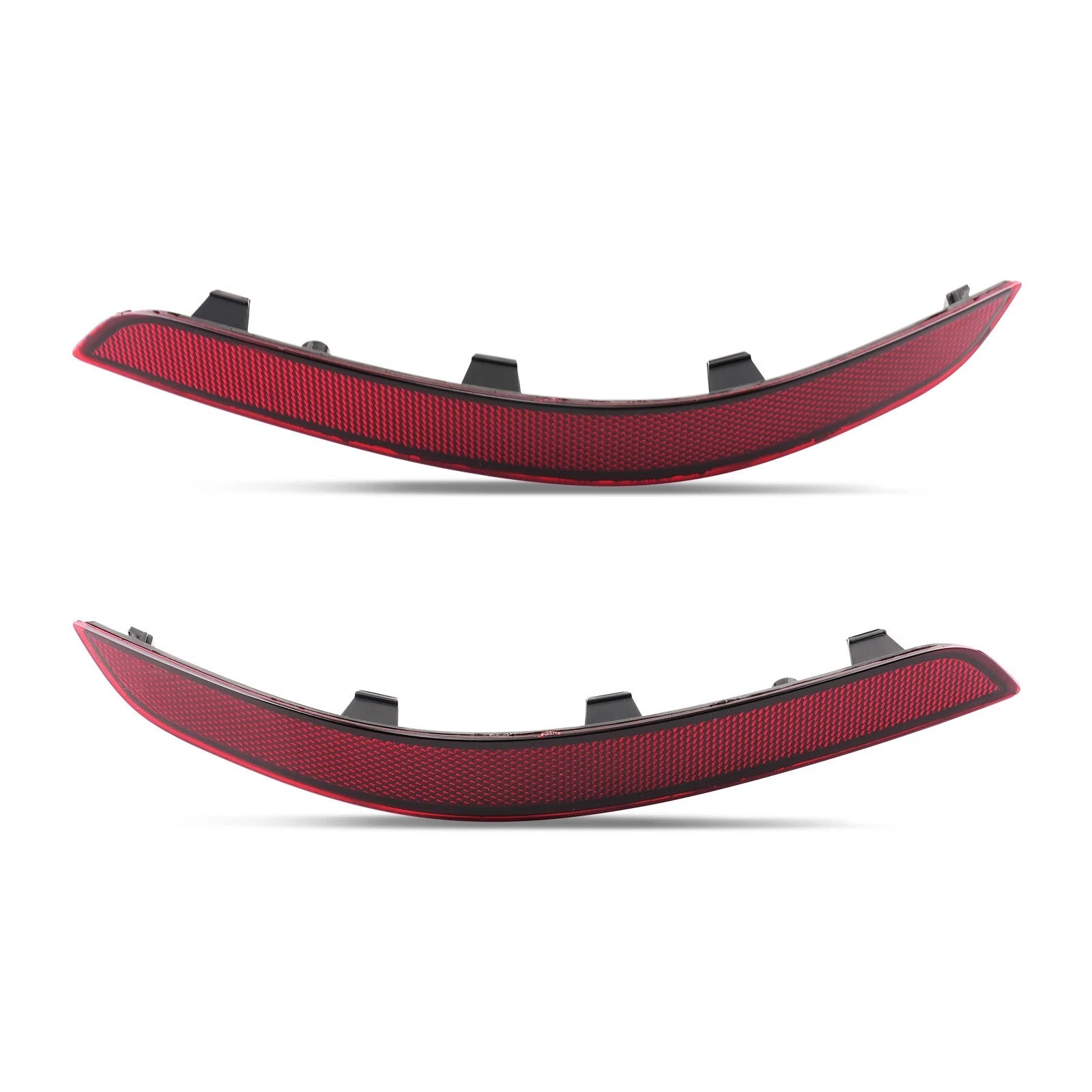 Bumper Reflector Pair for Mercedes-Benz GLK W204 (2013–2015) Red Lens ABS