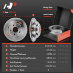 Rear Disc Brake Rotors & Pads for Subaru Impreza Legacy