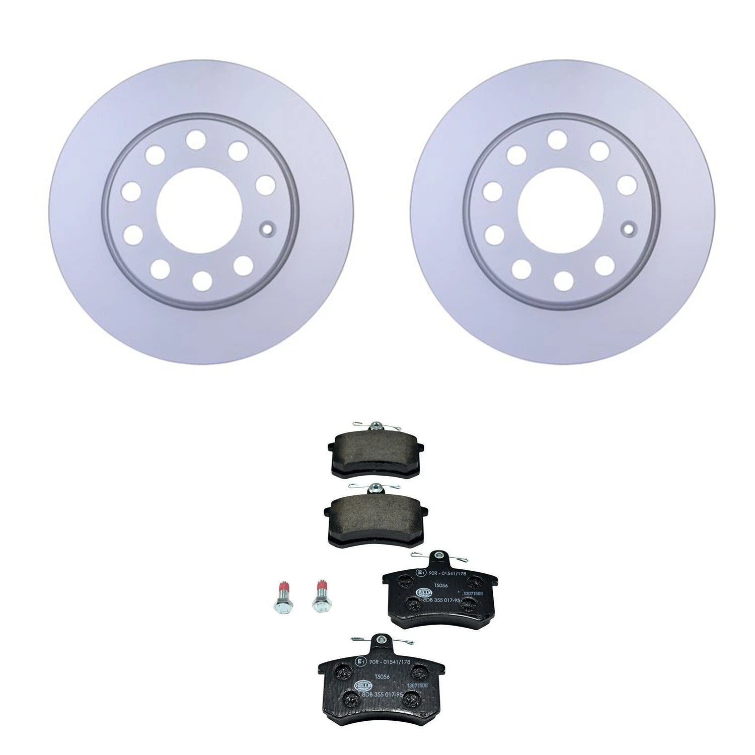 Rear Rotors Low-Met Disc Brake Pad Kit for Audi A4 Quattro Avant (–)