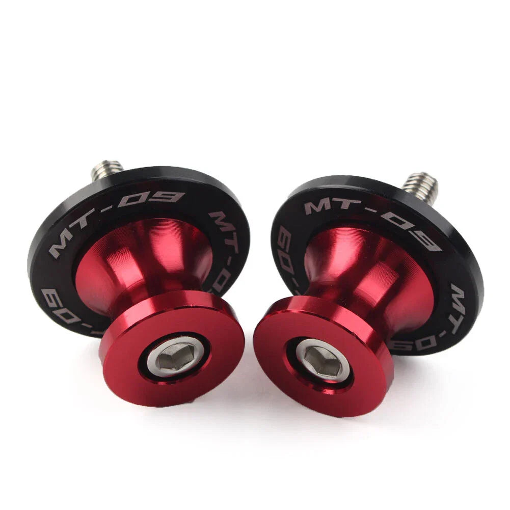 Red Motorcycle 6MM Swingarm Spools Sliders for YAMAHA MT-09 FZ09 (2013-2022)