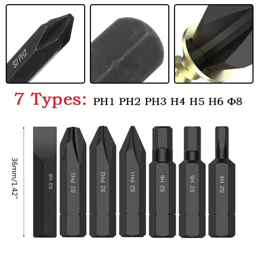 Set of 4 Screwdriver Bits for Driver Air Drill Tools