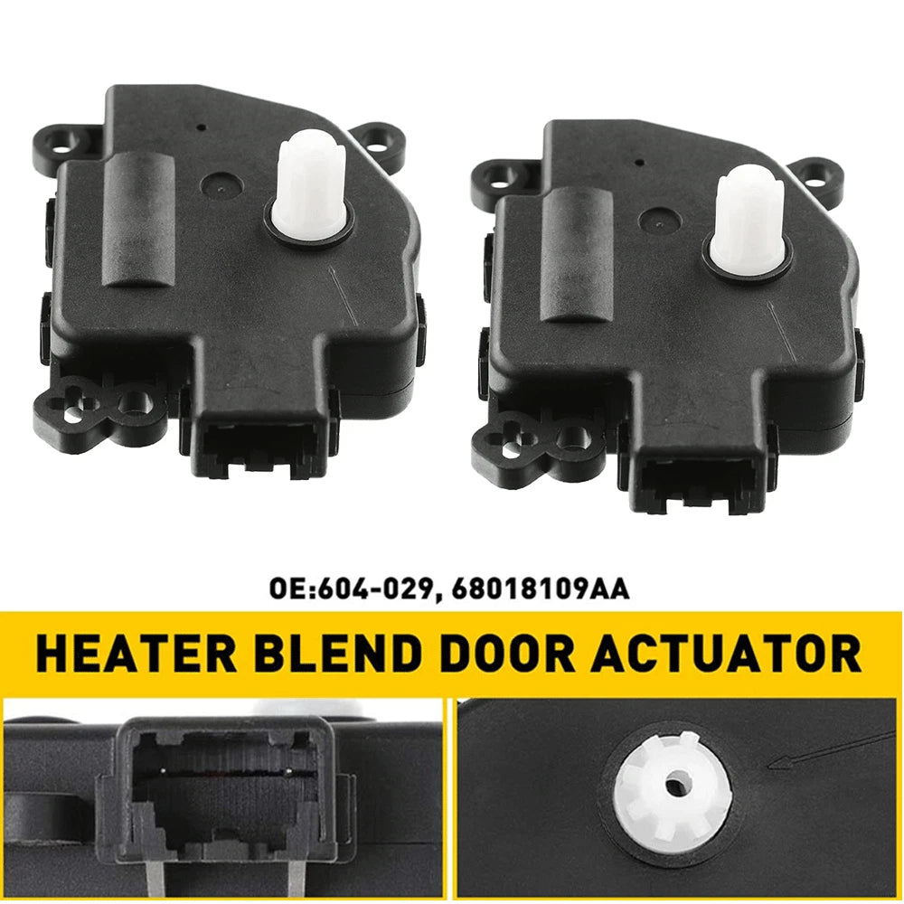 2X HVAC AC Heater Blend Door Actuator for Chrysler 200 (2012–2014)