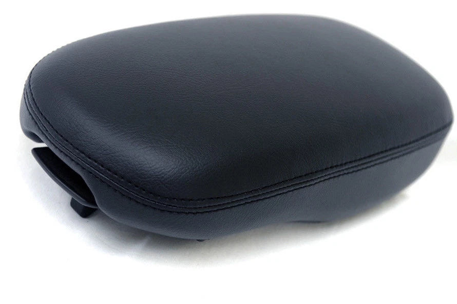Center Console Armrest Cover for Kia Soul (2014–2019) - Black Leather Synthetic