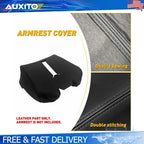 Black Leather Console Armrest Cover for GMC Sierra HD 2500HD 3500HD (2015)