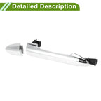 Exterior Door Handle for Kia Picanto (2011–2016) Silver Tone Rear Right