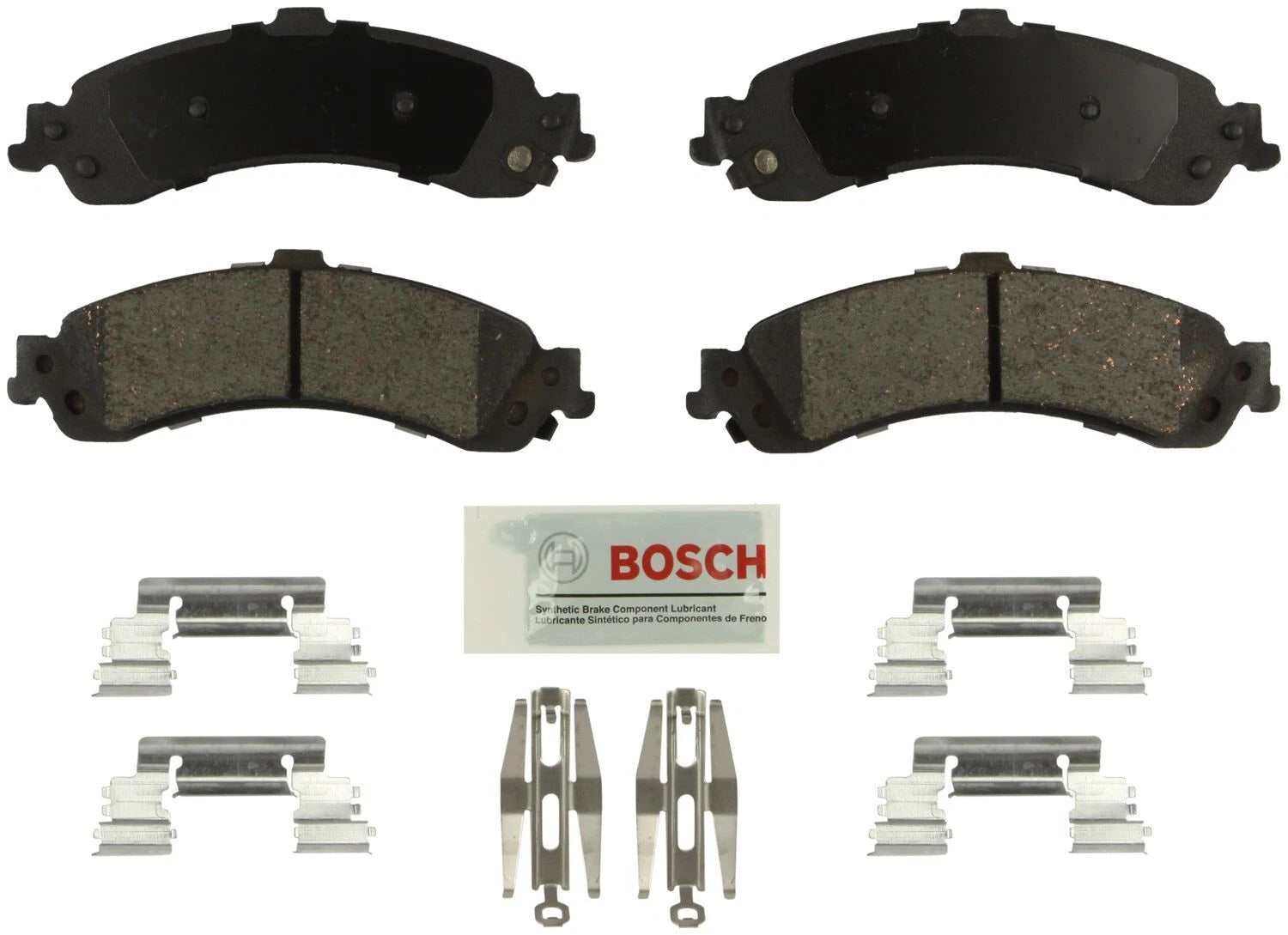 Set of 4 Blue Brake Pads for Cadillac Escalade, Chevy Silverado, GMC Tahoe