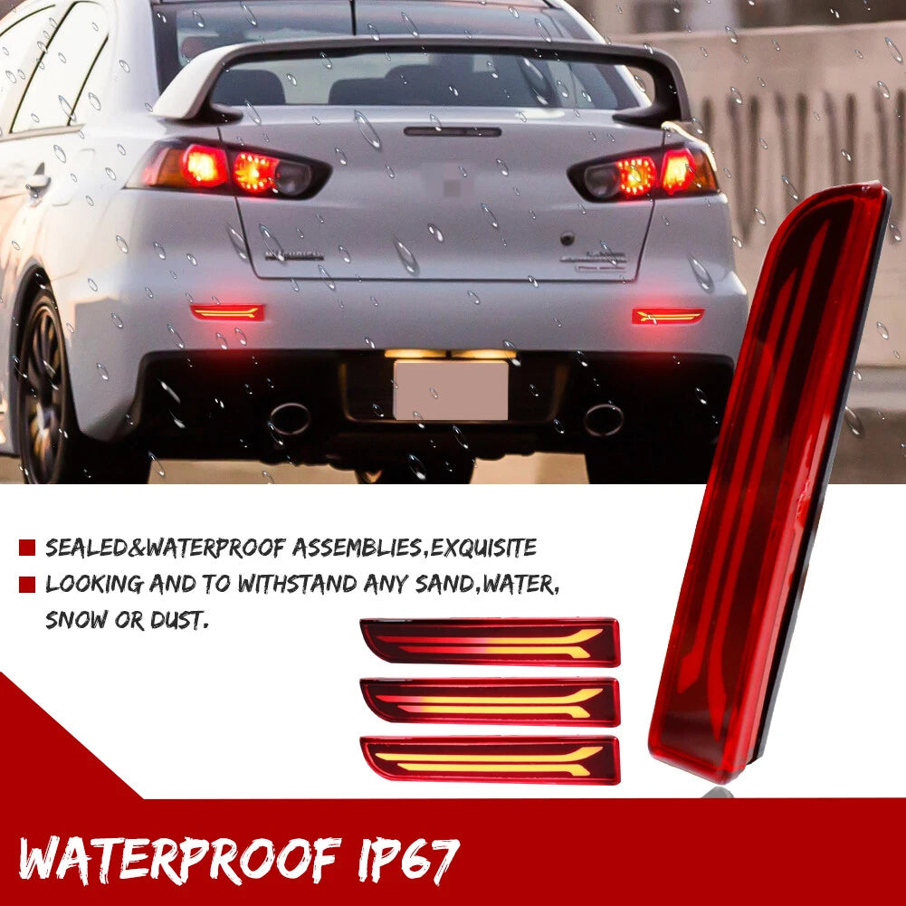 LED Rear Bumper Reflector for Mitsubishi Lancer Evo (2003–2018)