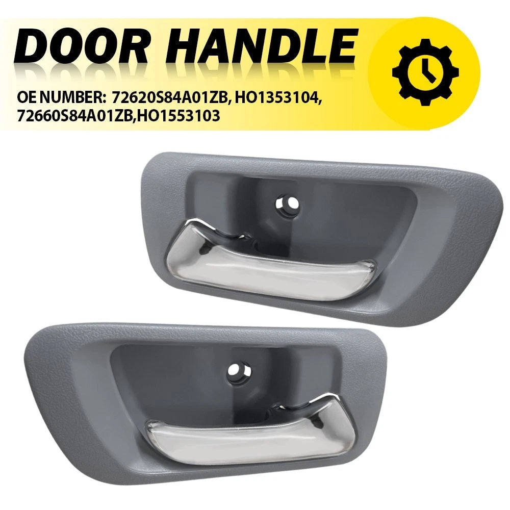 Set of 2 Interior Door Handles for Honda Accord (1998–2002) Plastic