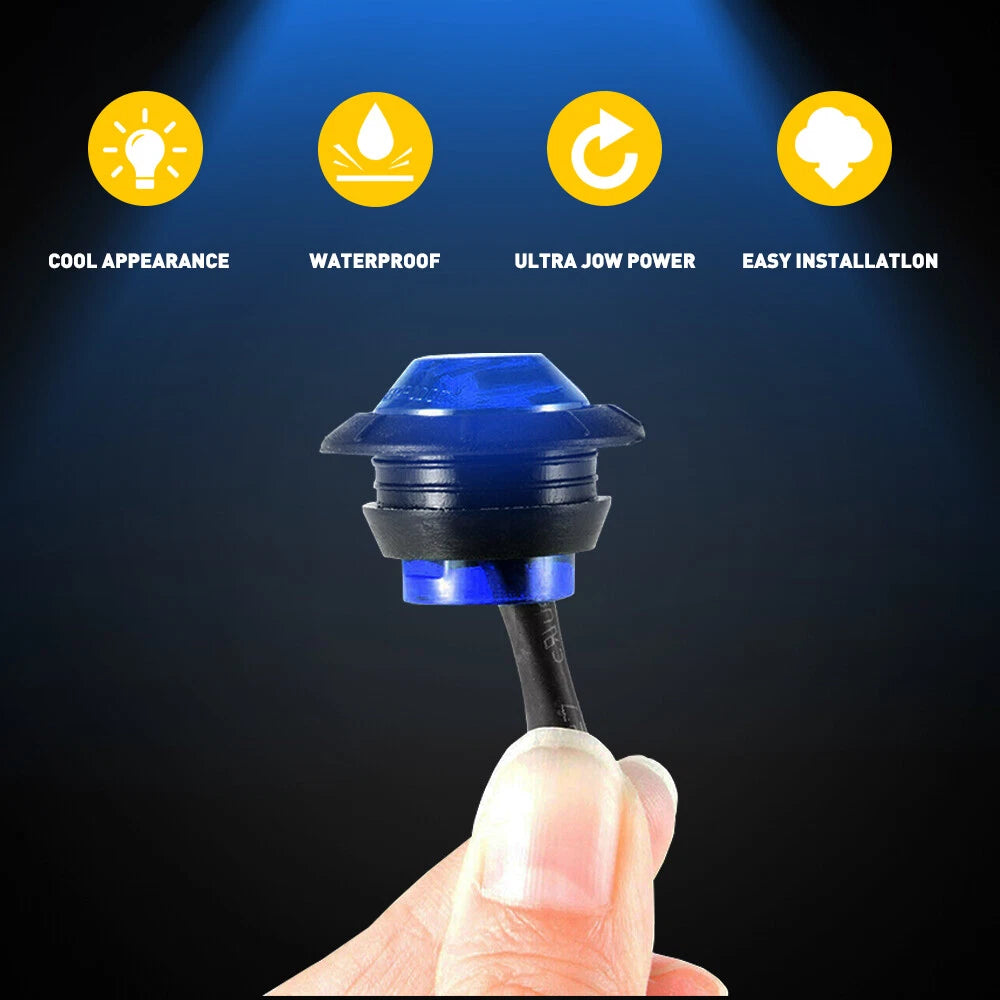 LED Round Marker Lights for Truck Trailer (12V)