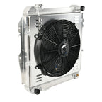 3 Row Aluminum Radiator Shroud Fan for Toyota Pickup 4Runner (1988–1995)