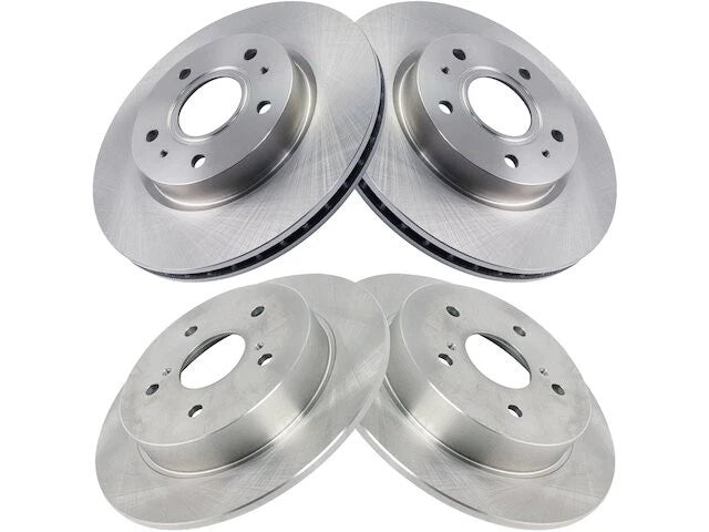 Set of 2 Front and Rear Brake Rotors for Suzuki SX4 (2007–2013) HV214WN