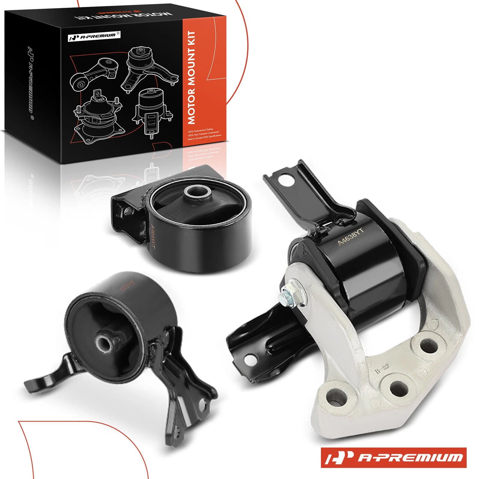 3X Engine Motor & Transmission Mount for Mitsubishi Outlander (2007–2013)