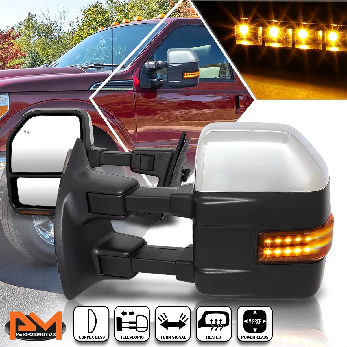 Power Heated Side Rear View Mirror for Toyota 4Runner (2010–2013)