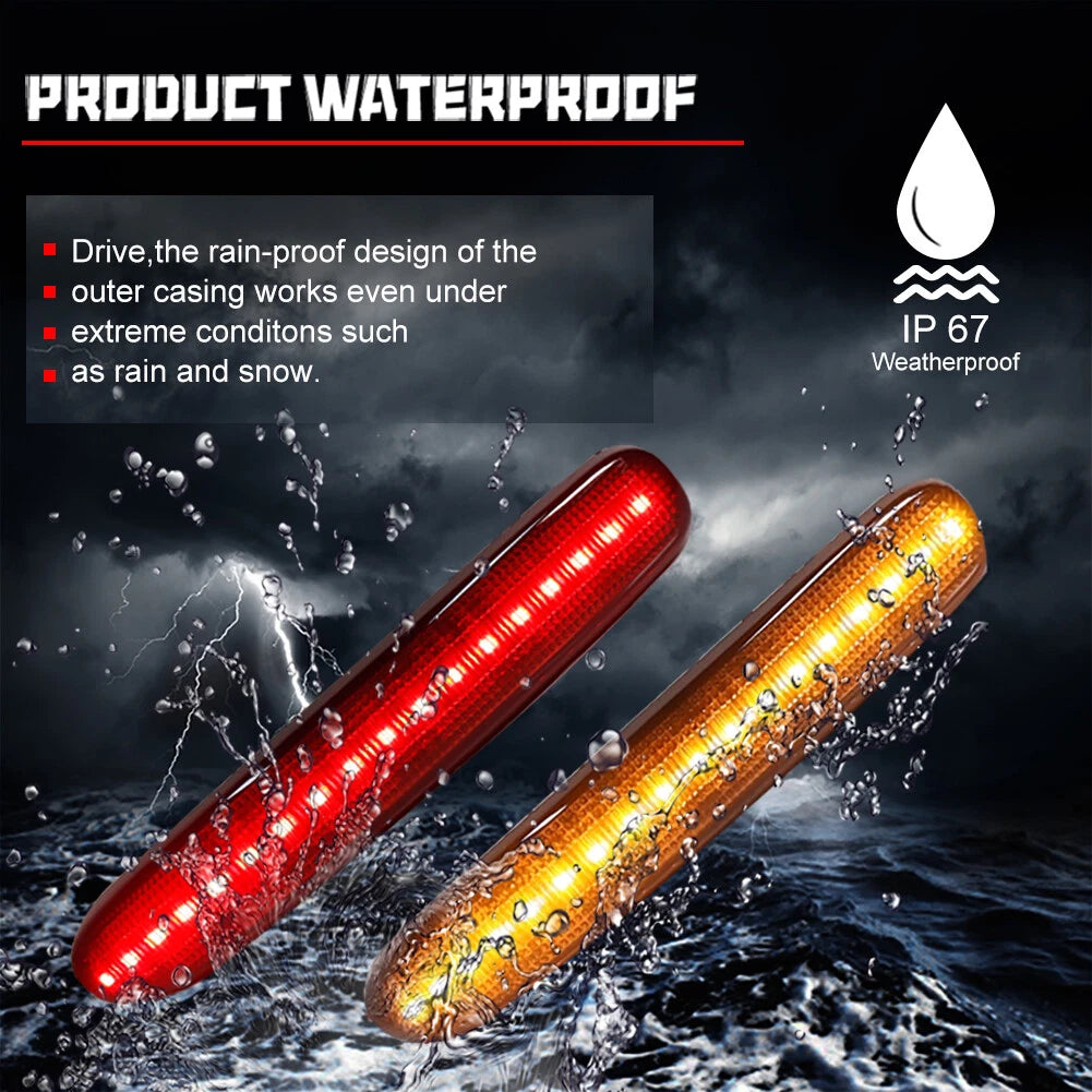 2X Smoked Lens LED Bumper Brake Tail Lights for Mini Cooper Clubman