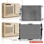 2X Radiator & AC Condenser Cooling Kit for Chevy Aveo5 (2004–2011)