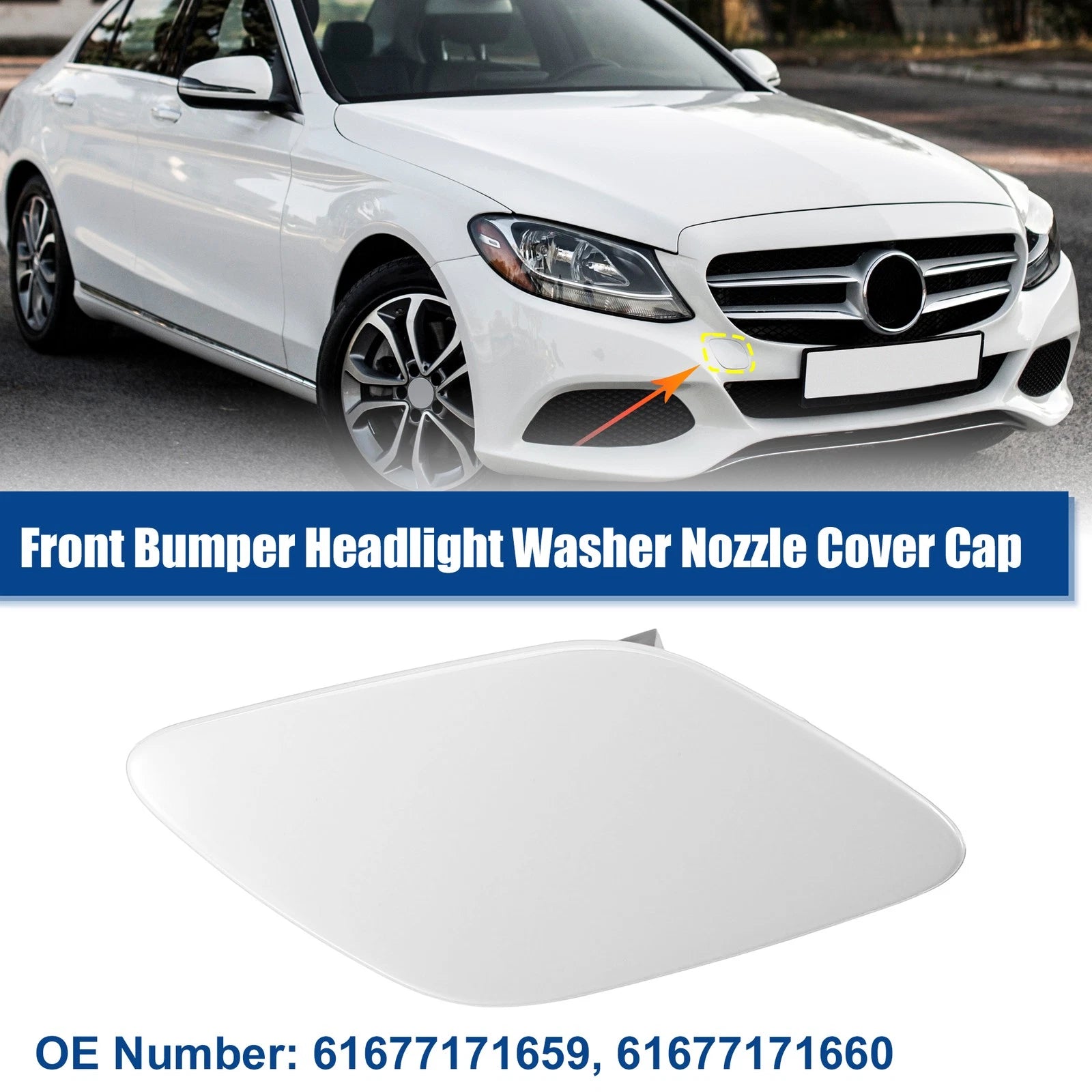 Front Right Headlight Washer Nozzle Cover for BMW 328i (2012–2013)