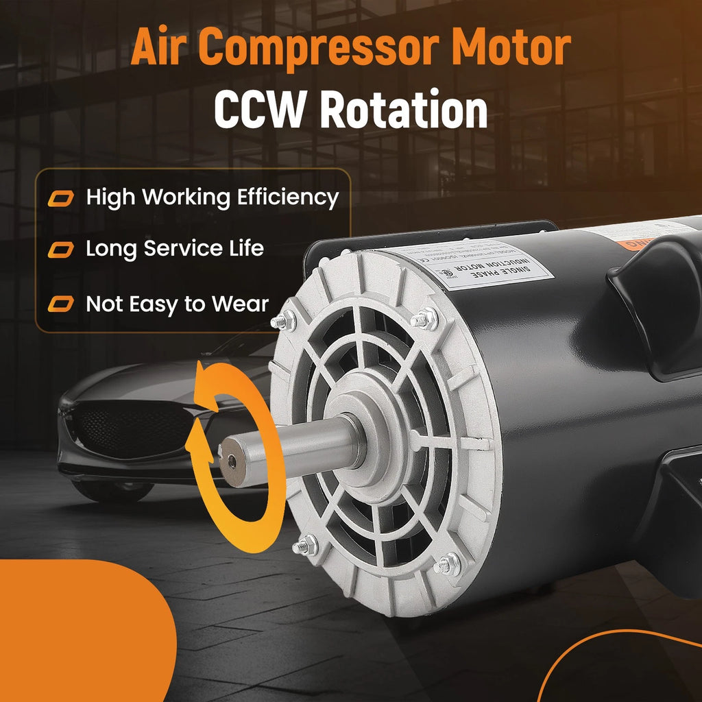 5HP Electric Motor for Air Compressor (230V, 3450RPM)