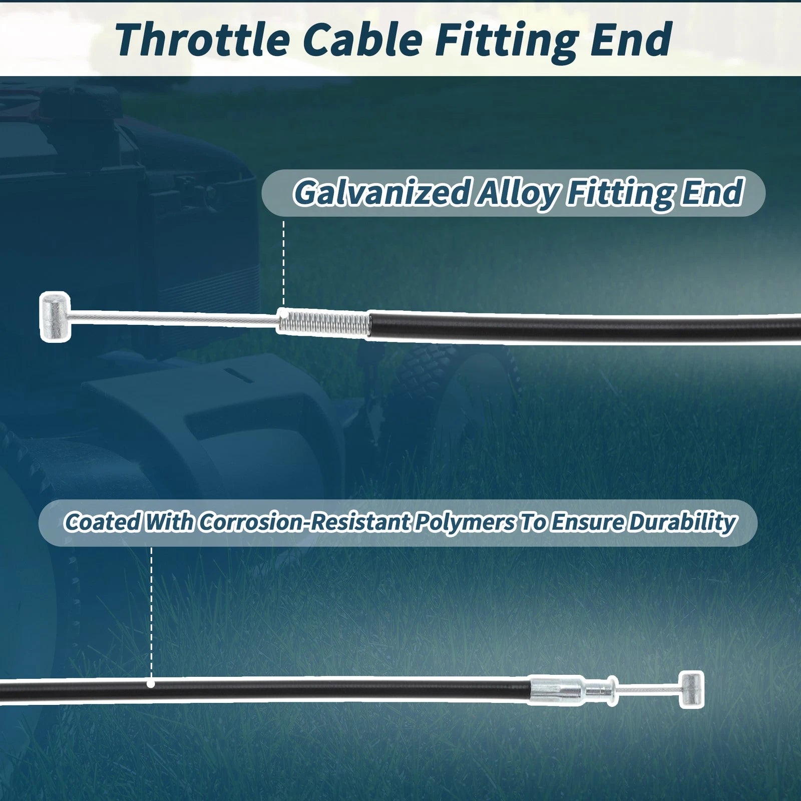 Throttle Cable for Honda HRR216, HRR216K10, HRR216K3 (2005–2023)