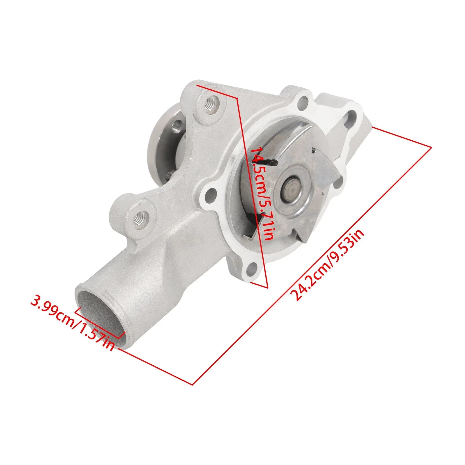 Front Engine Water Pump for Jeep Cherokee Comanche Wrangler (1988-1989)