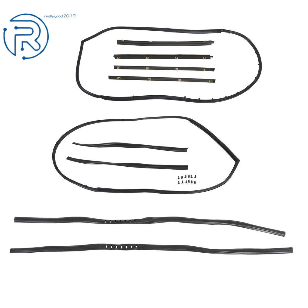 Weatherstrip Seal Kit 10 Pcs Rubber for Jeep Wrangler YJ CJ7 CJ8 (1976–1995)