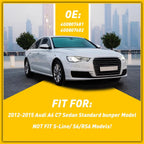 Honeycomb Fog Light Grille Mesh Cover Bezels for Audi A6 C7 (2012–2015)