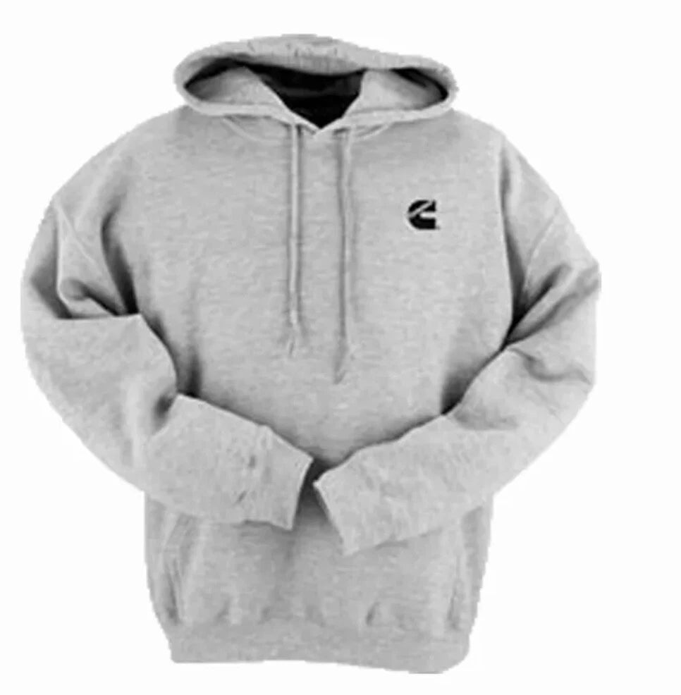 2XL Cummins Gray Hoodie Sweatshirt for Universal Fit